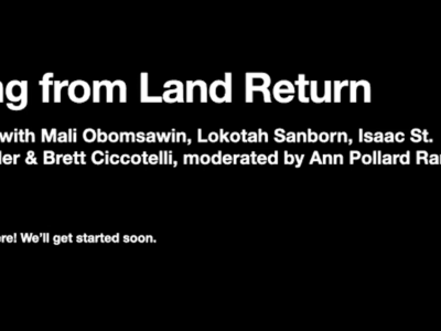 Learning from Land Return opening slide